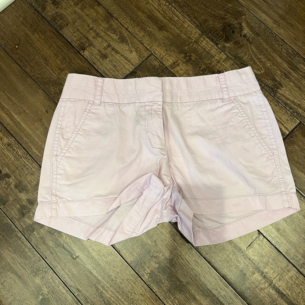 Purple chino shorts